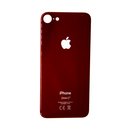 Tapa trasera con hoyo grande iPhone 8 rojo