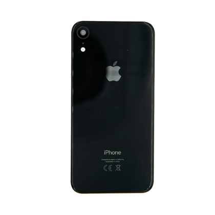 Tapa trasera con lente iPhone XR negra